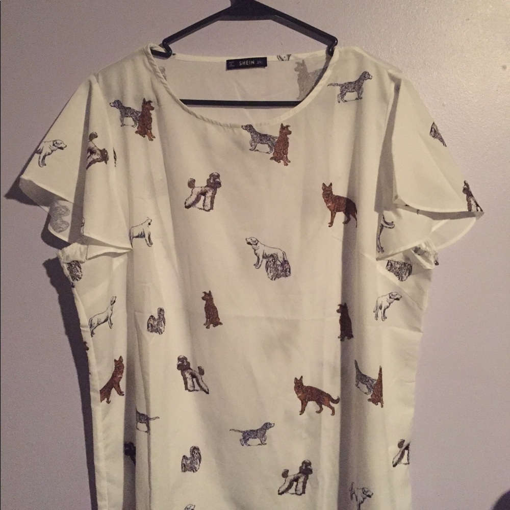 dog printed shirt (2XL)